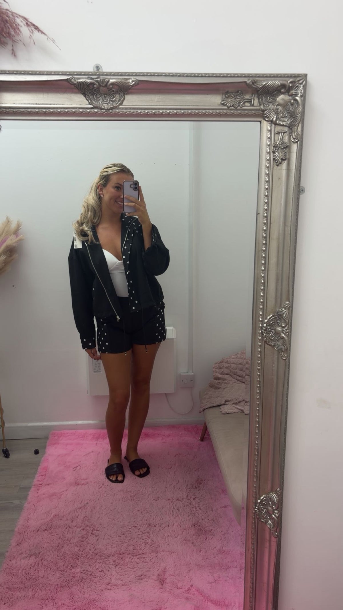 Polka dot short sets