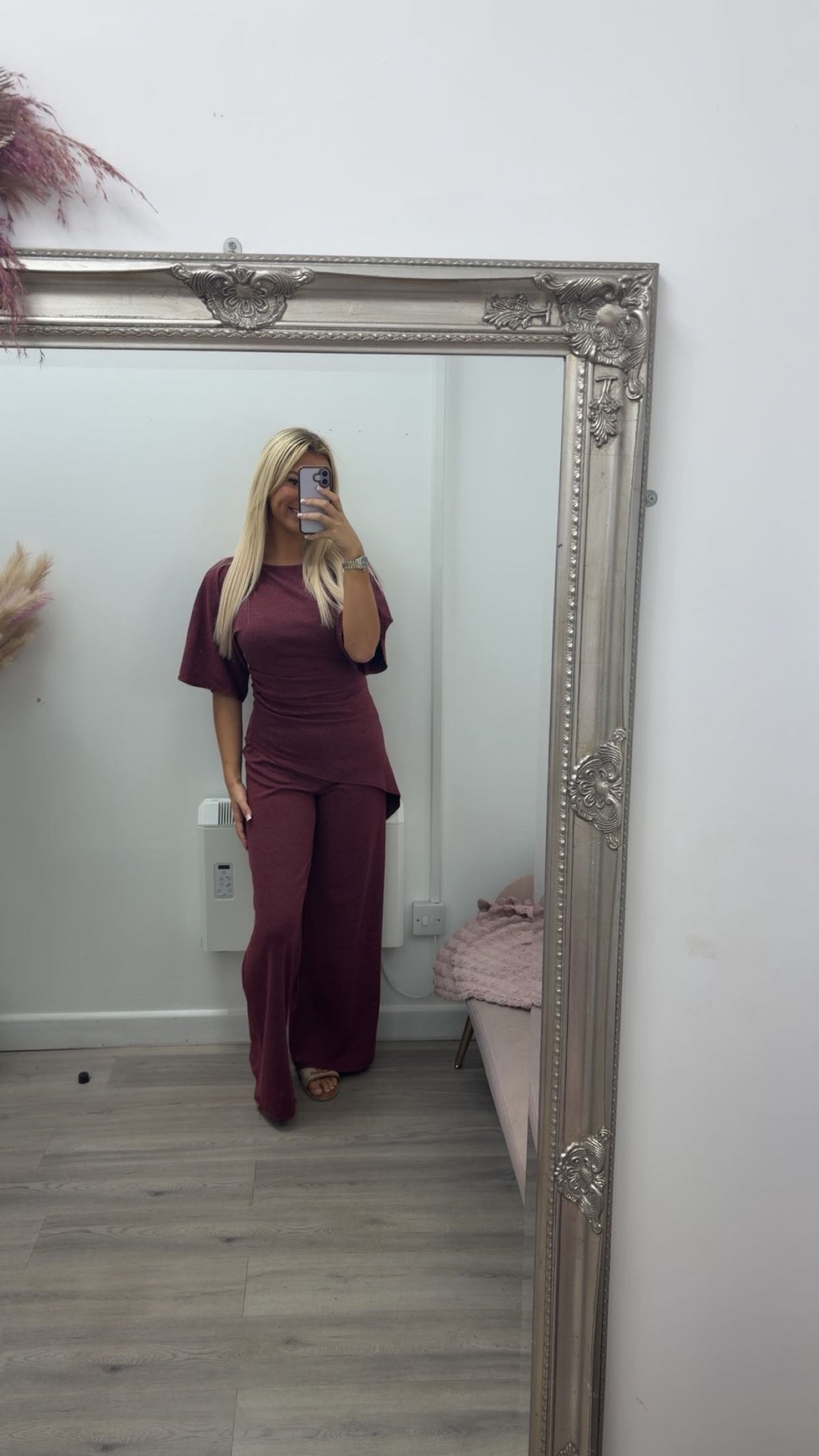 Draped flare co ord