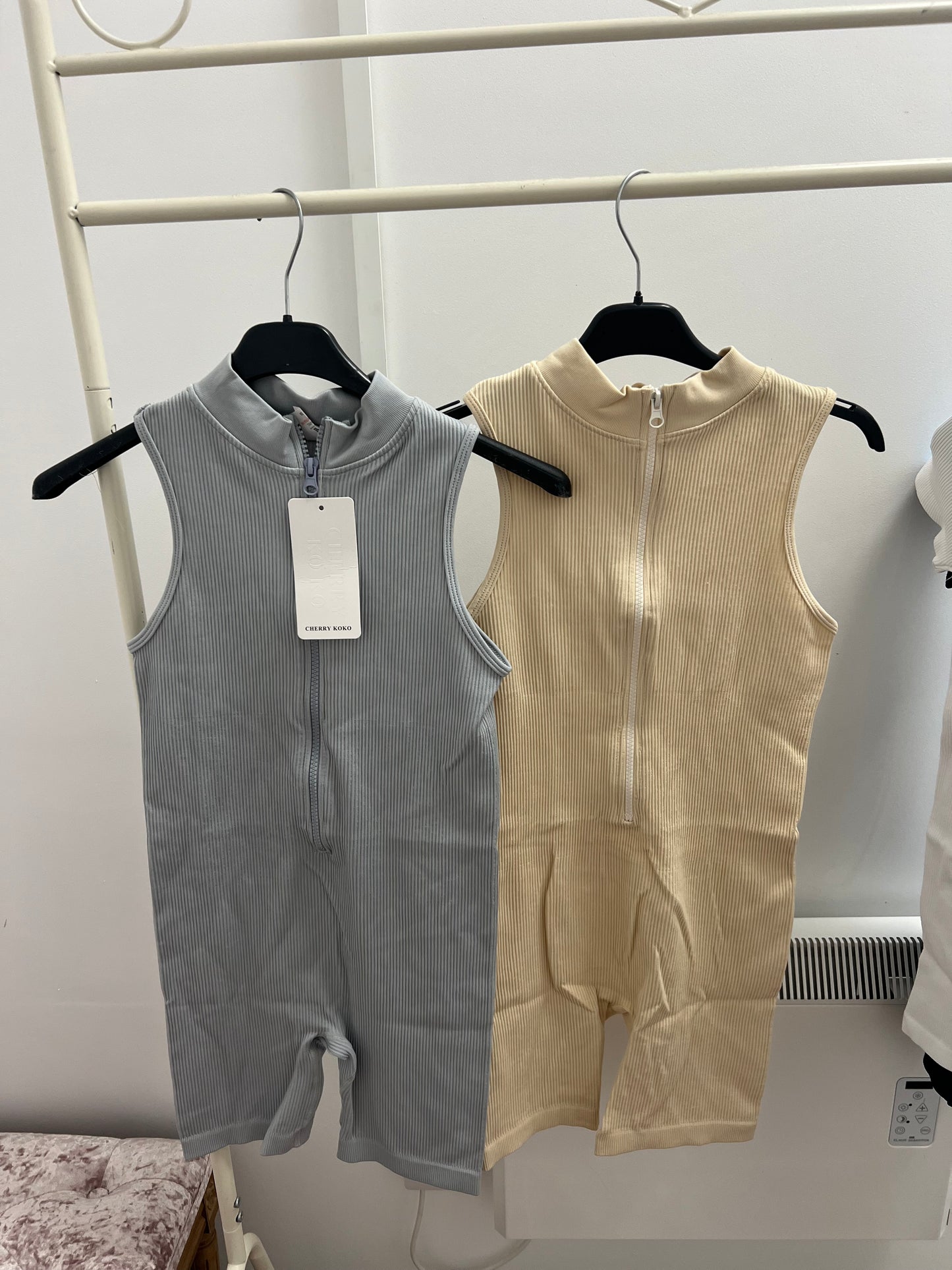 Ribbed unitards