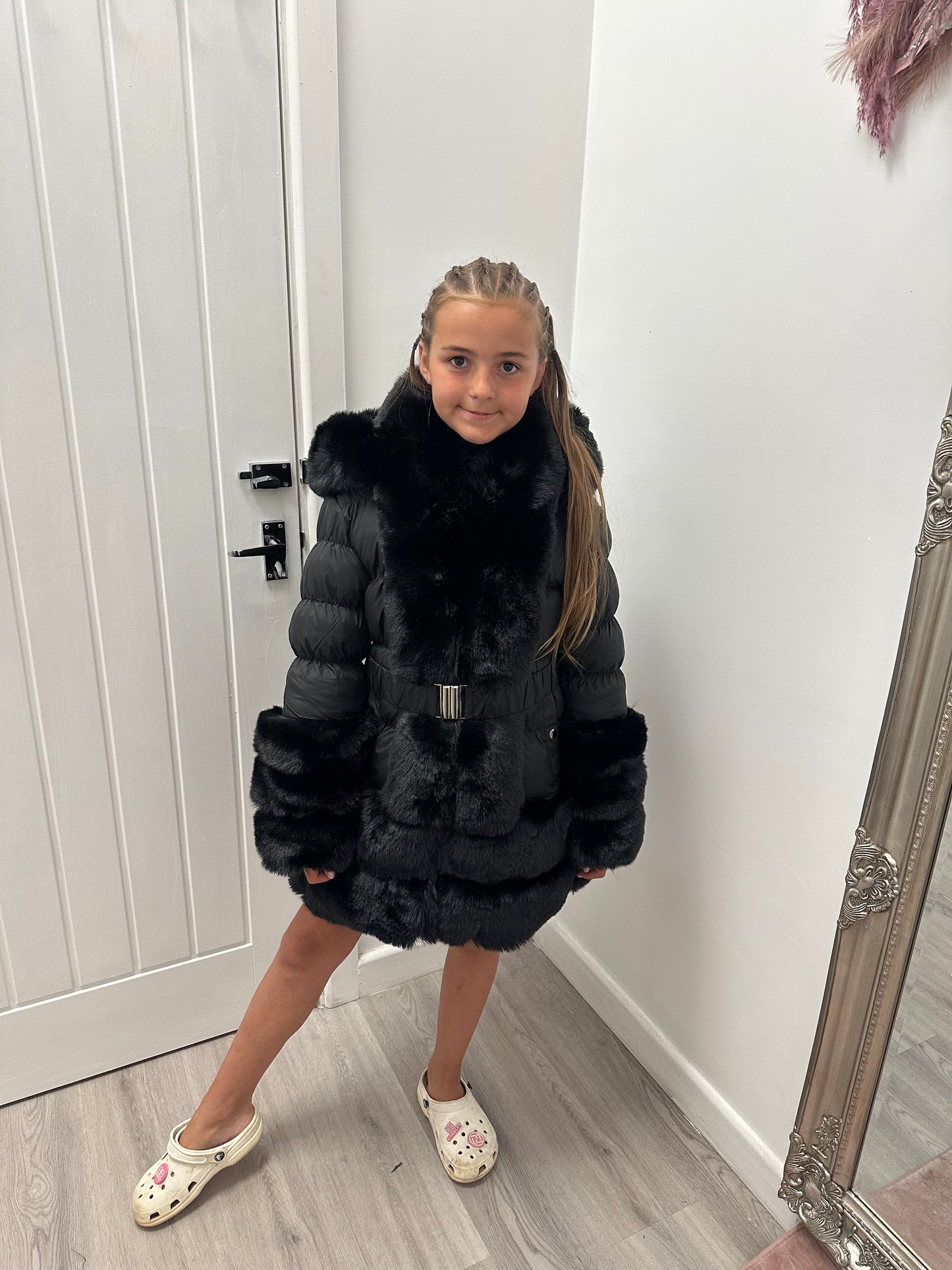 Kids fur coats