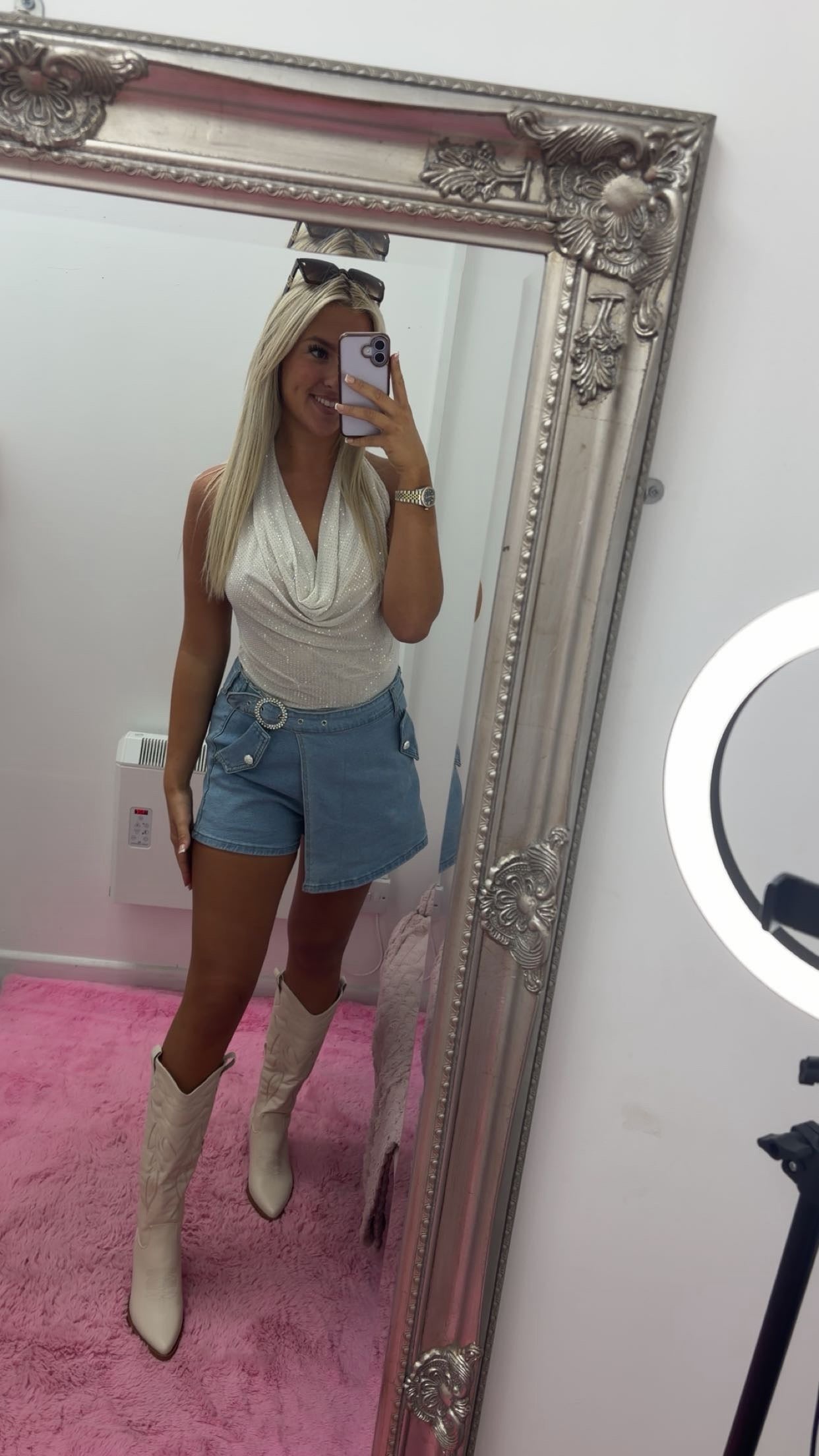 Bling halter neck tops