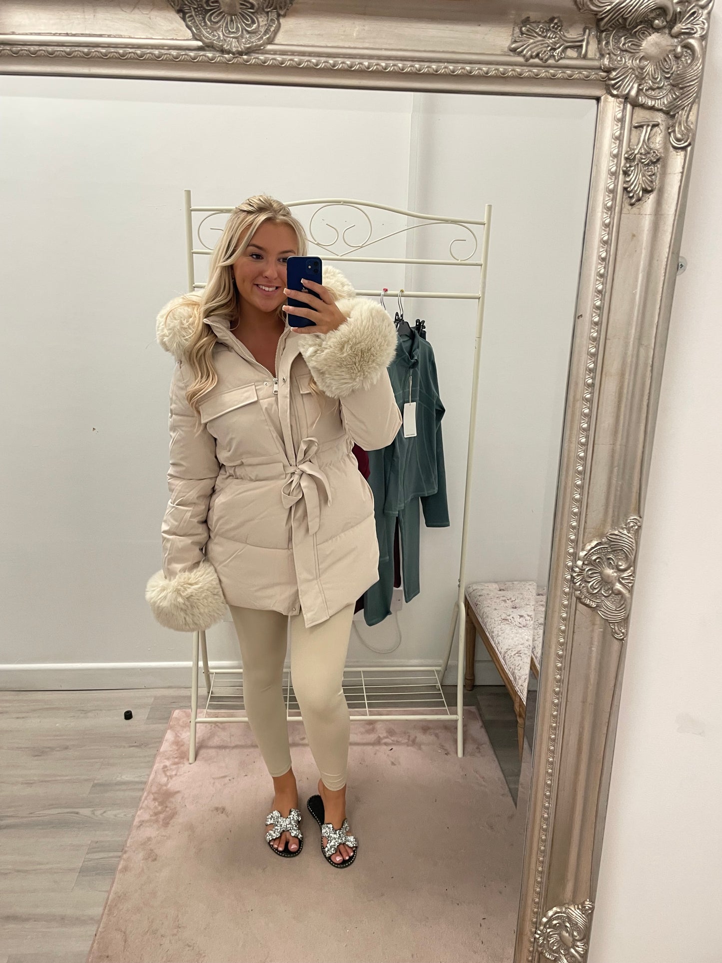 Coats with fur hood