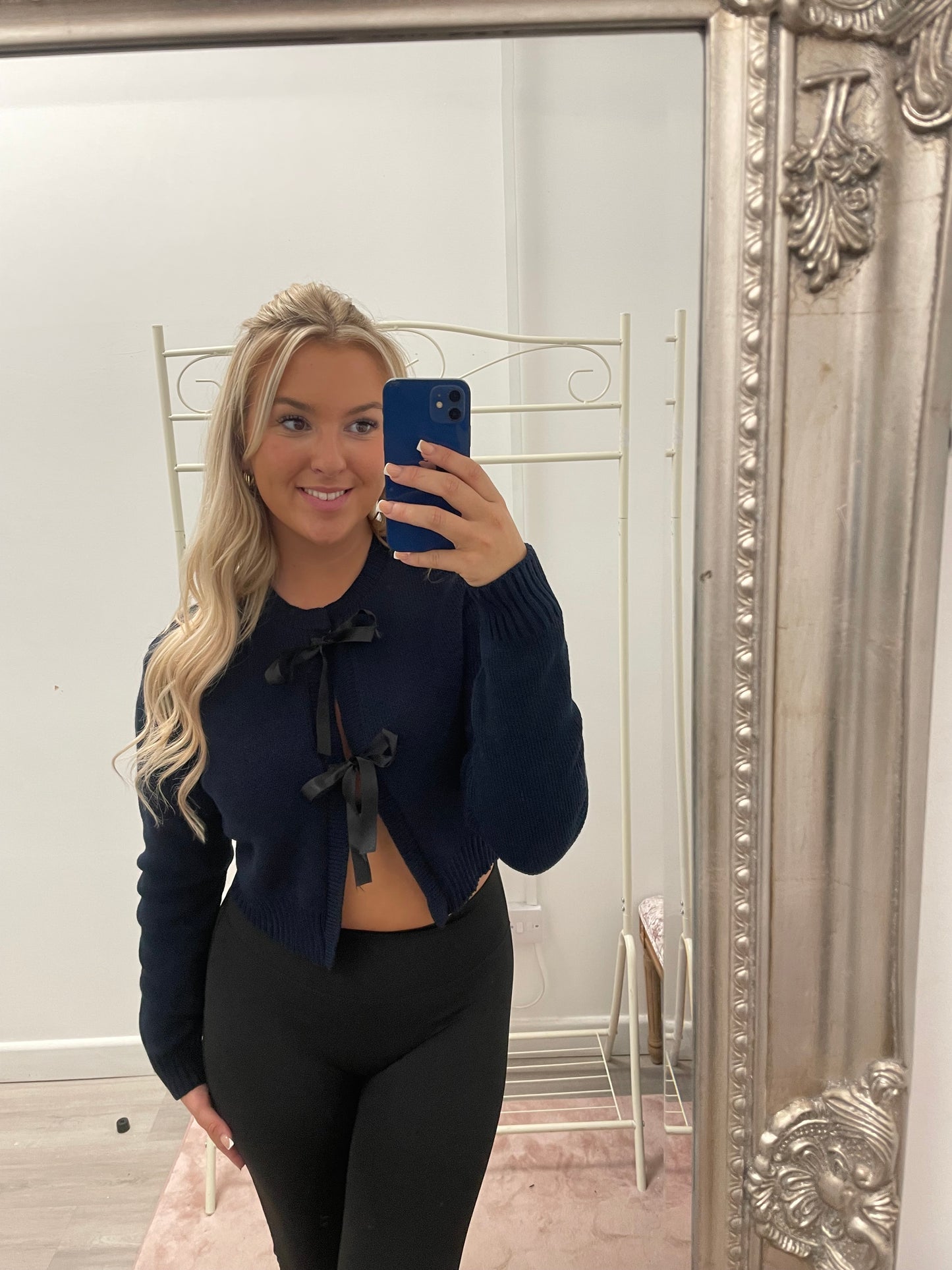 Ribbon tie cardigans
