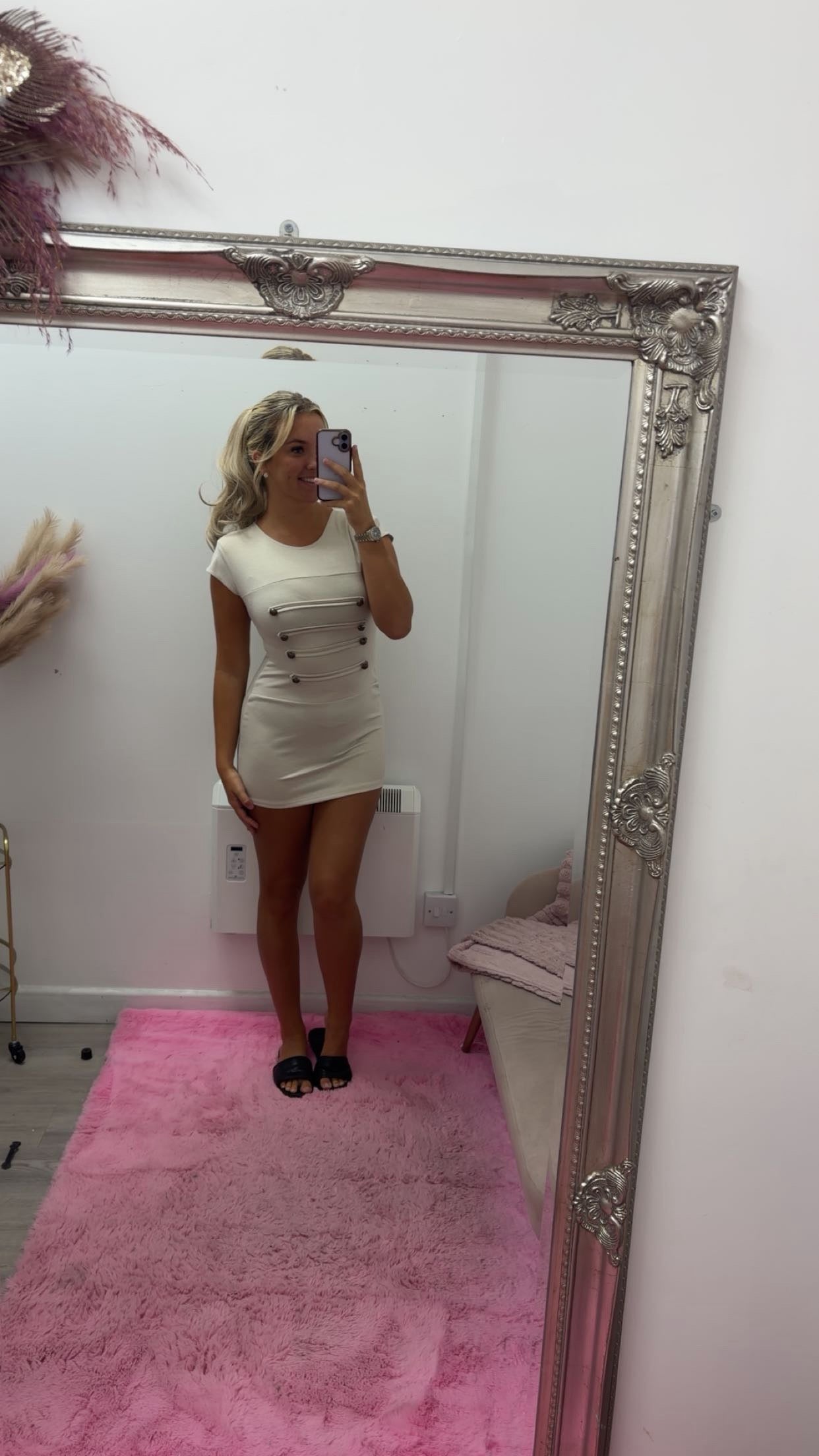 Button detail dresses
