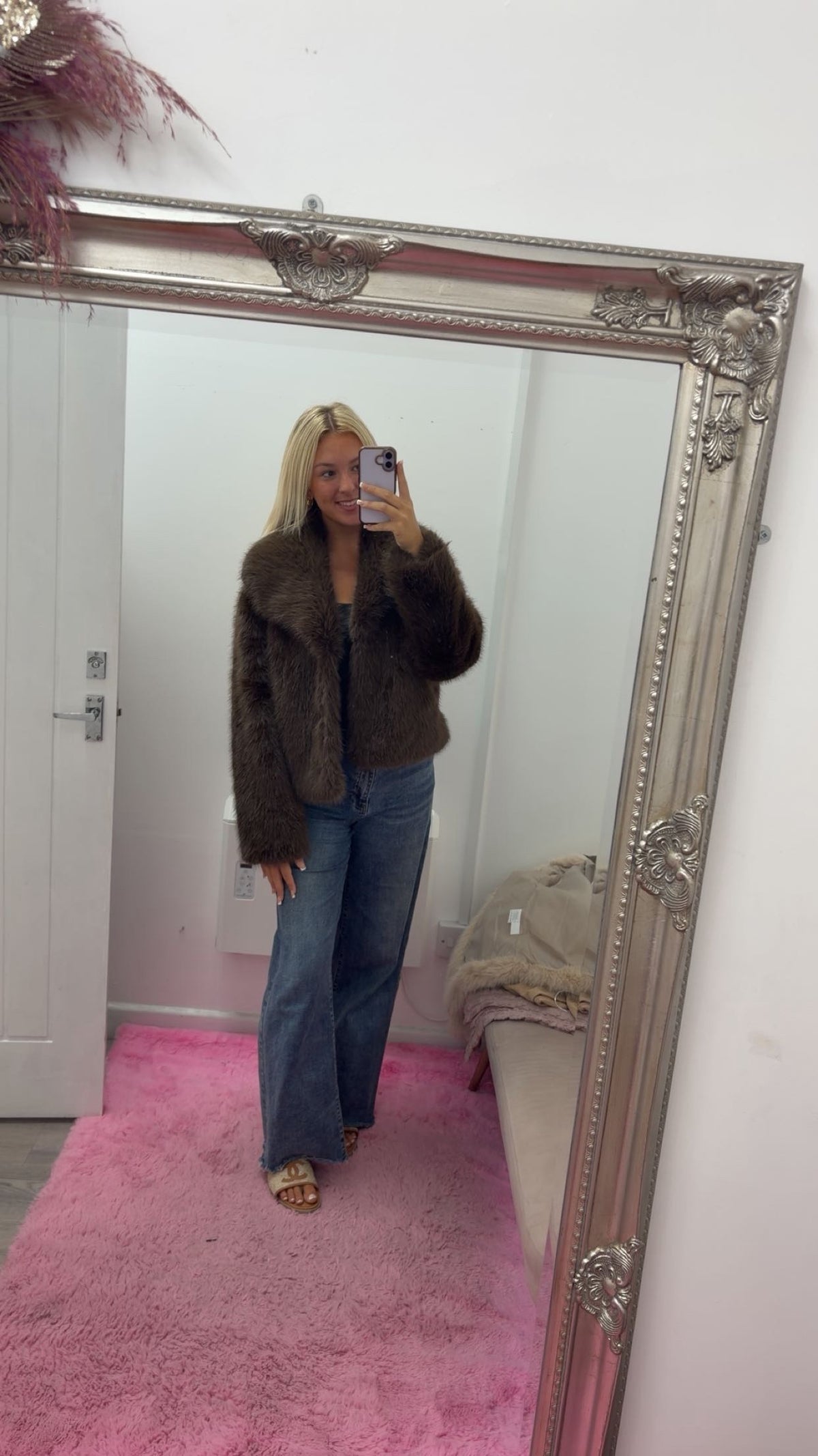 Fur collar jackets