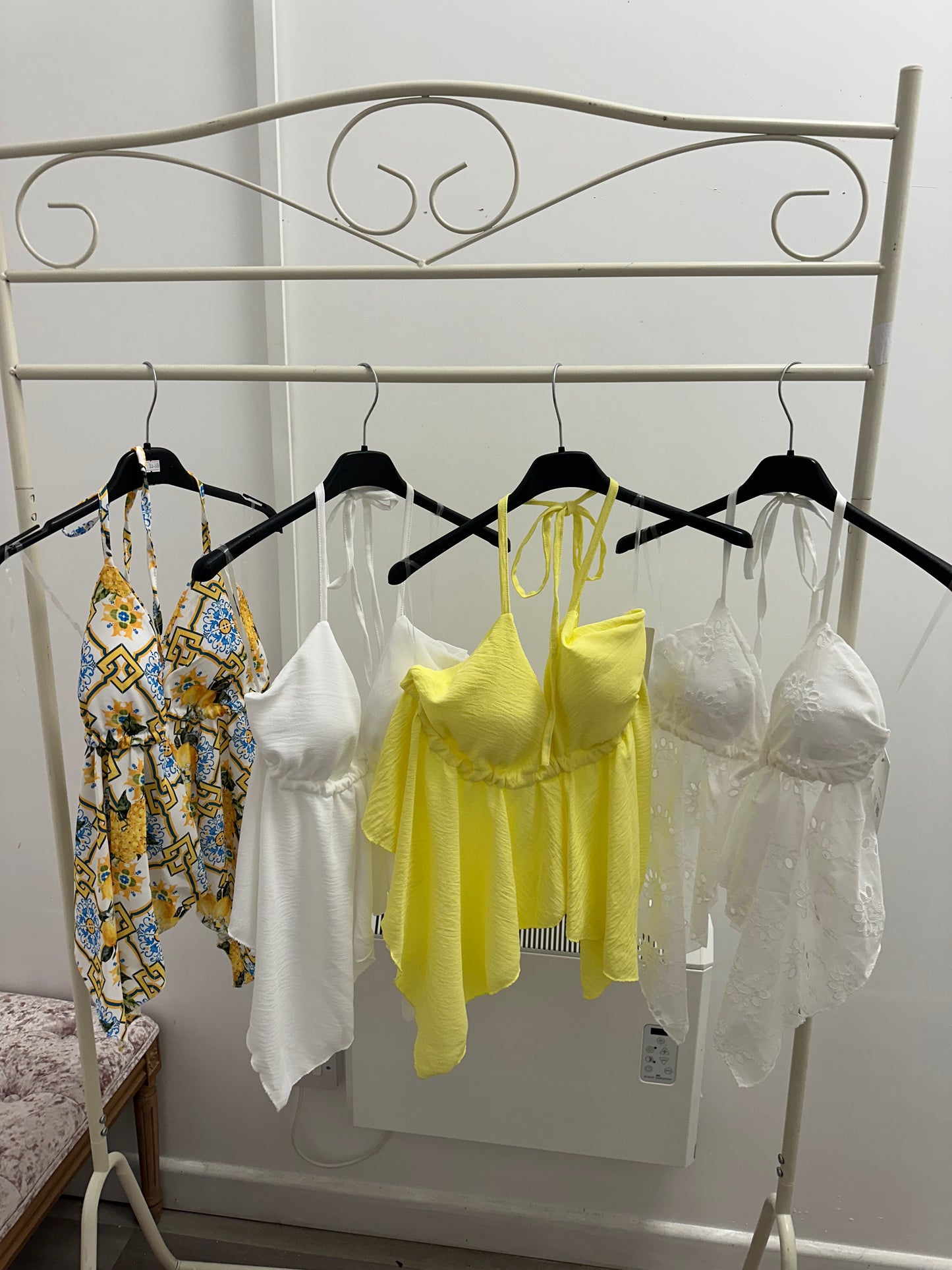 Waterfall tie tops
