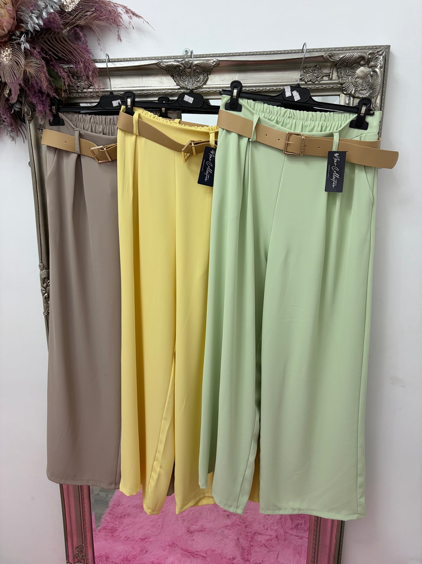 Belted trousers