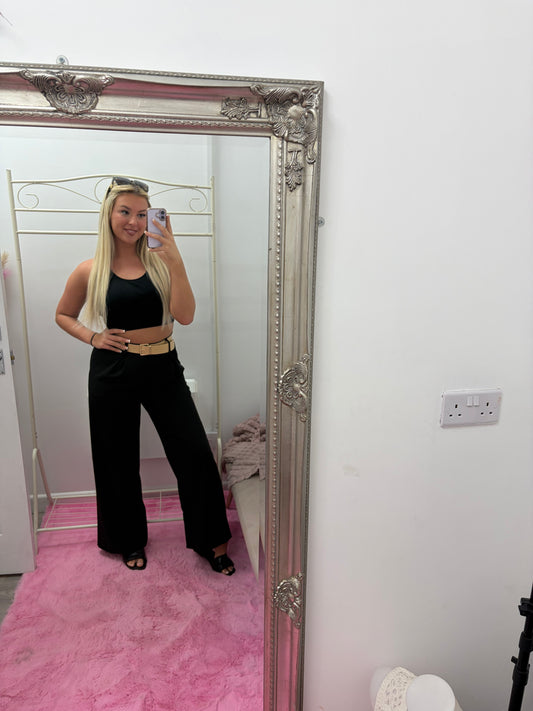 Belted trousers