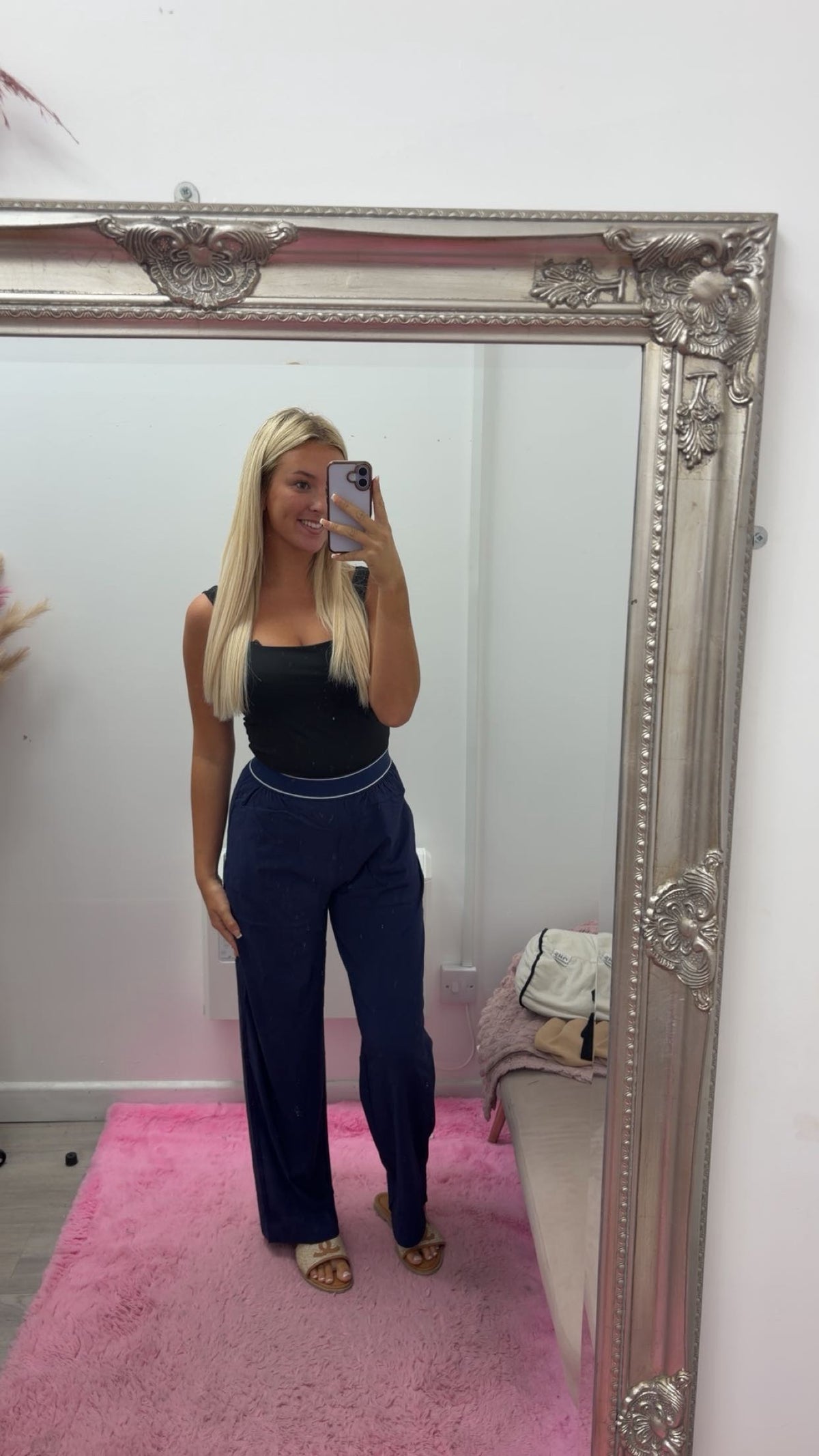 Flare gym trousers