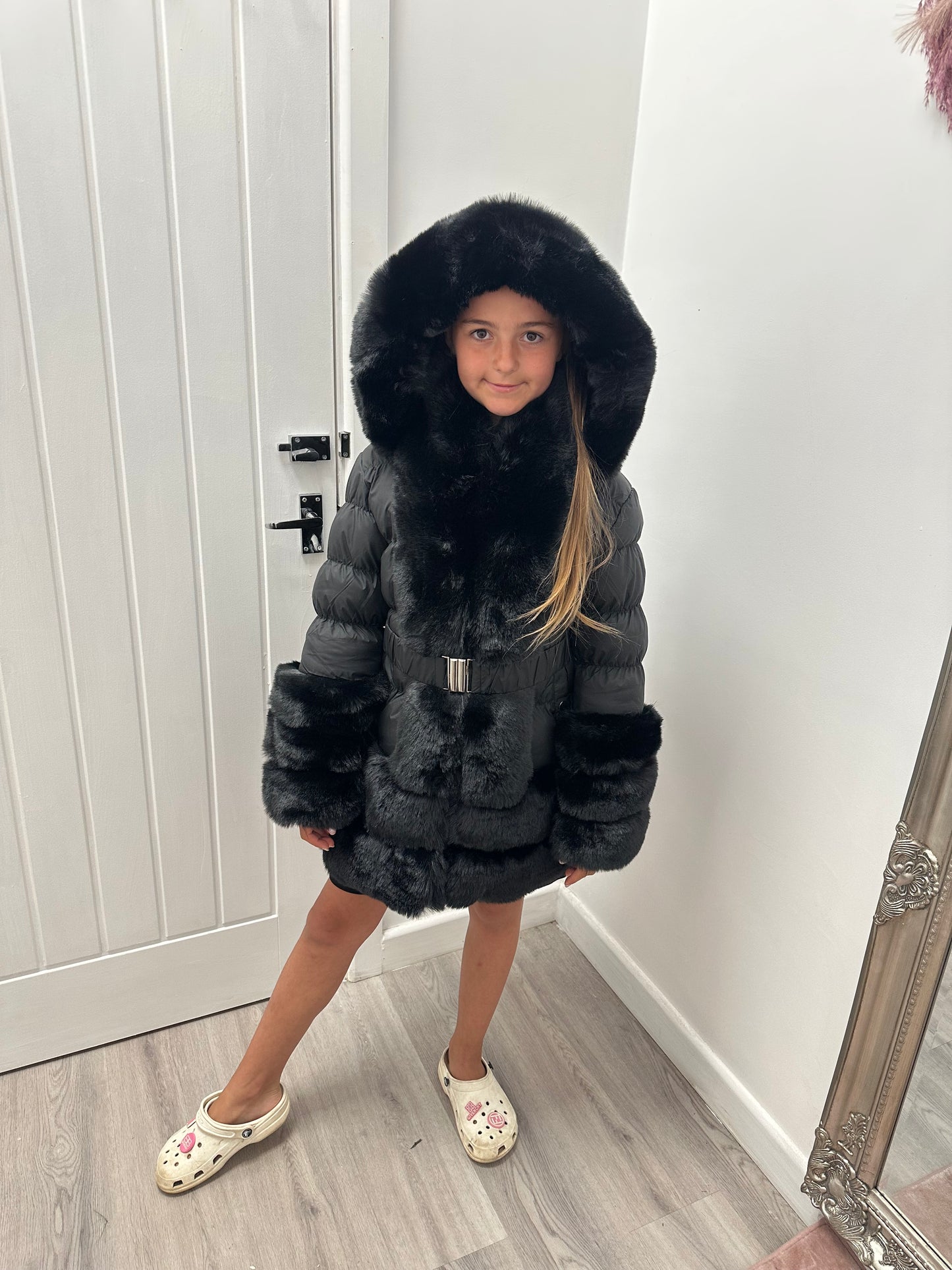 Kids fur coats
