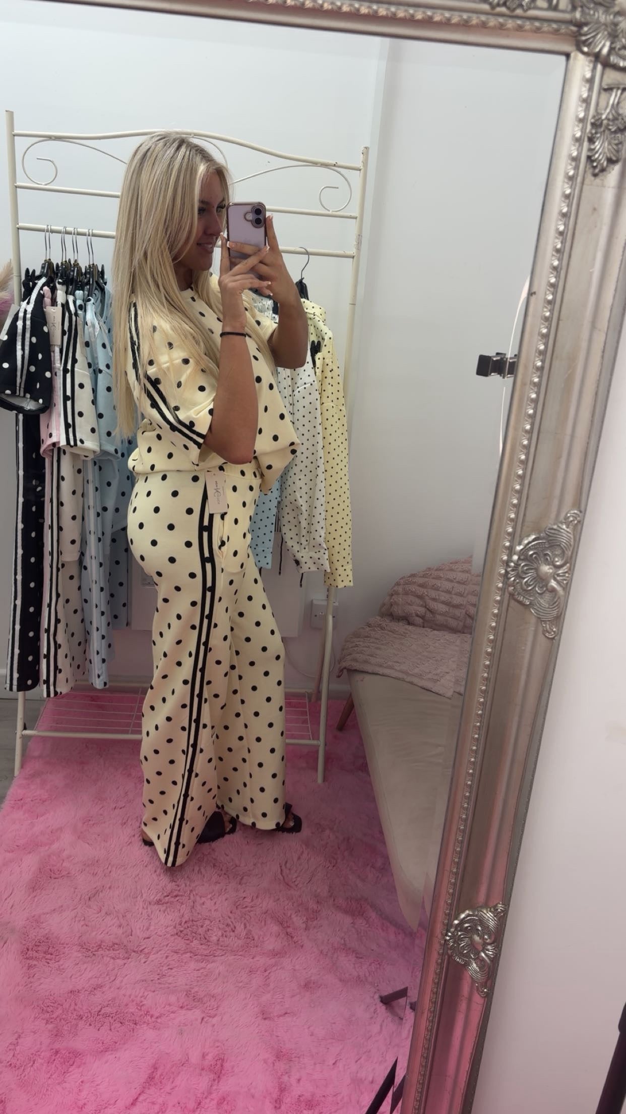 Polka dot tracksuits
