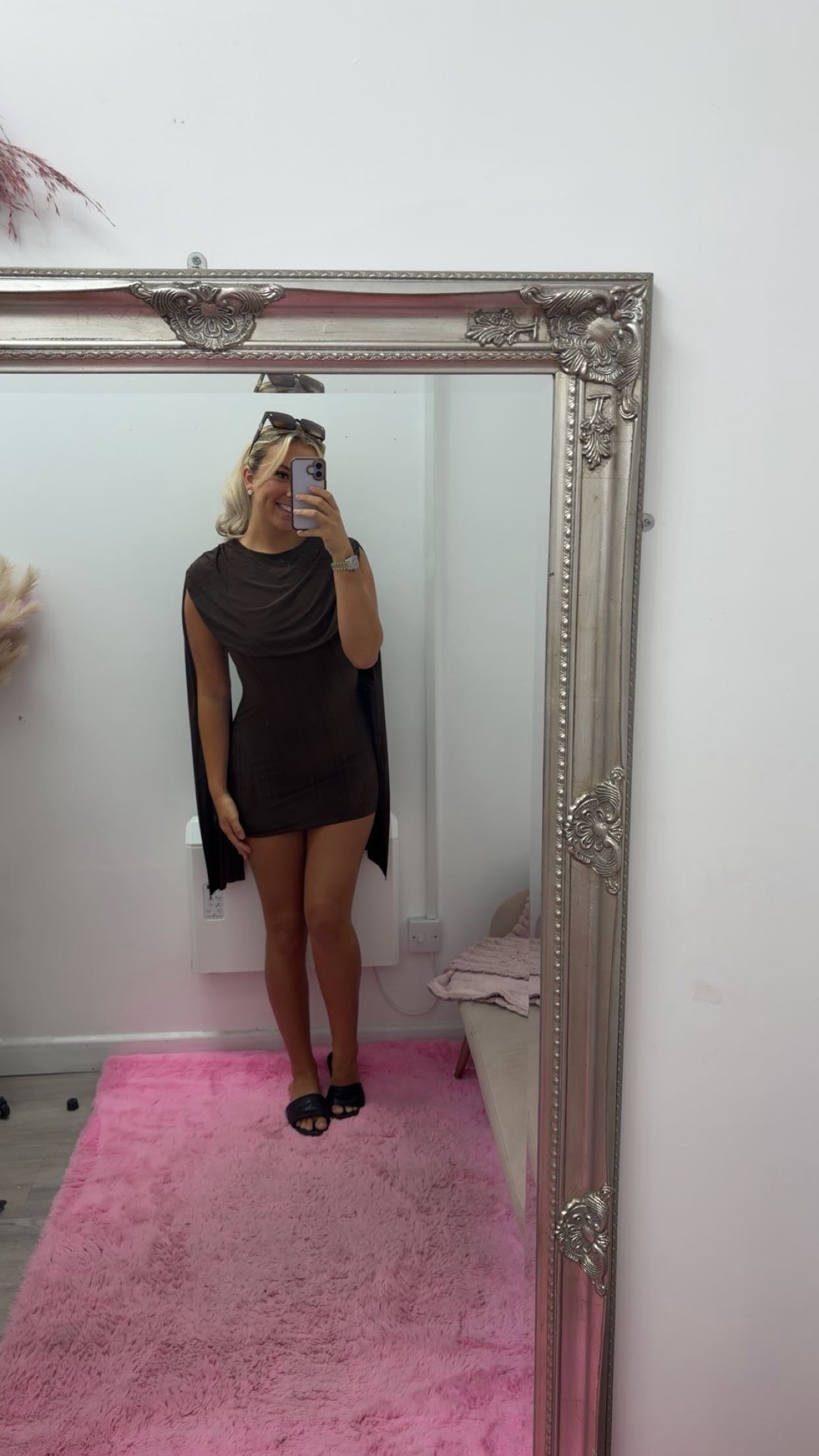 Sash shoulder dresses