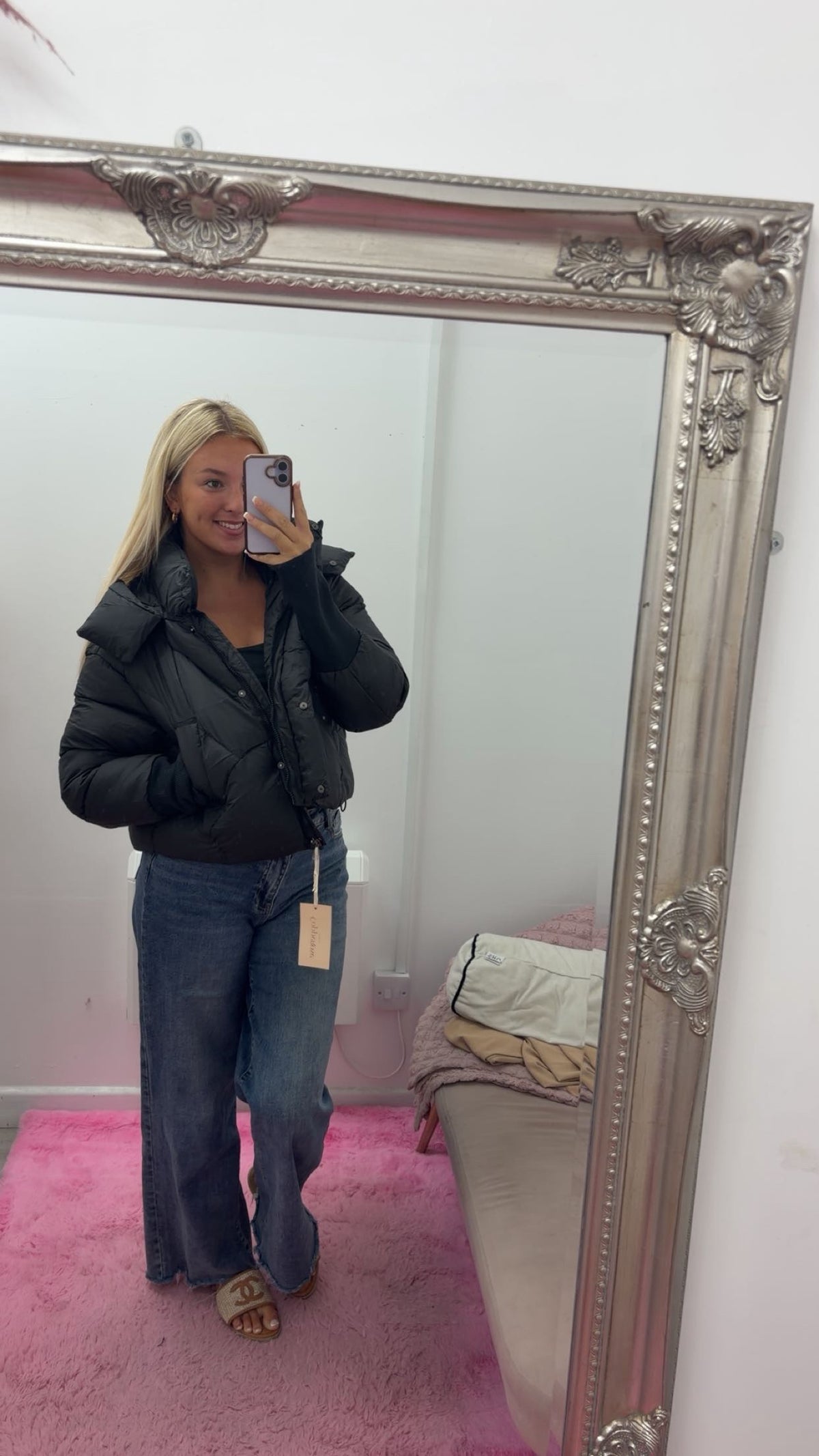 Cropped puffer jackets