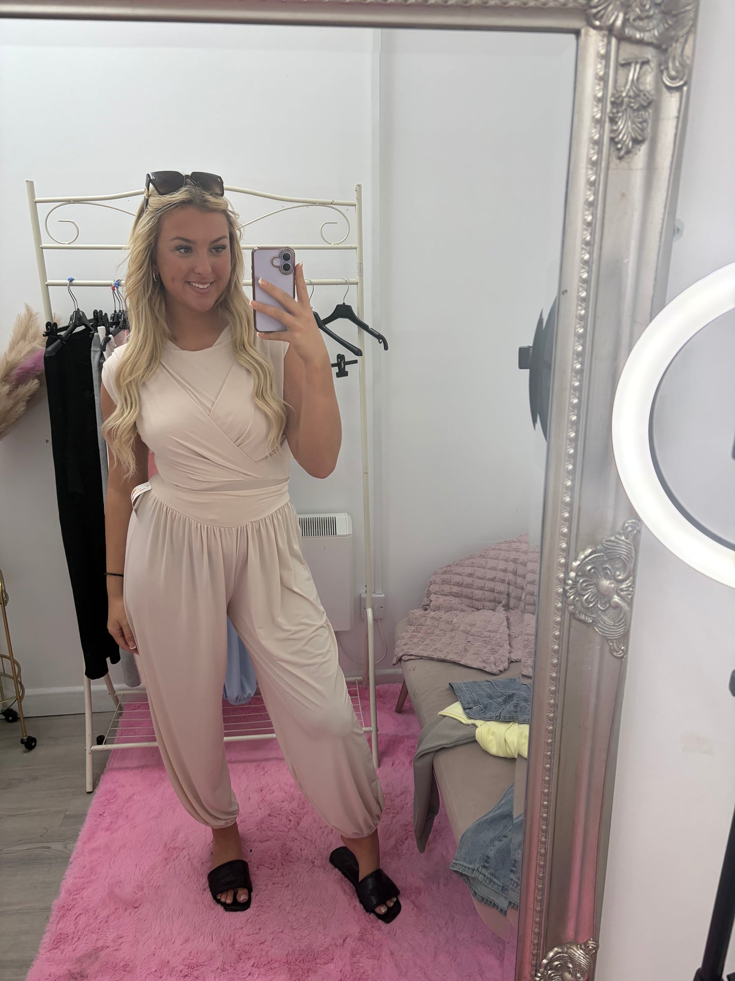 Bodysuit and cuffed bottoms
