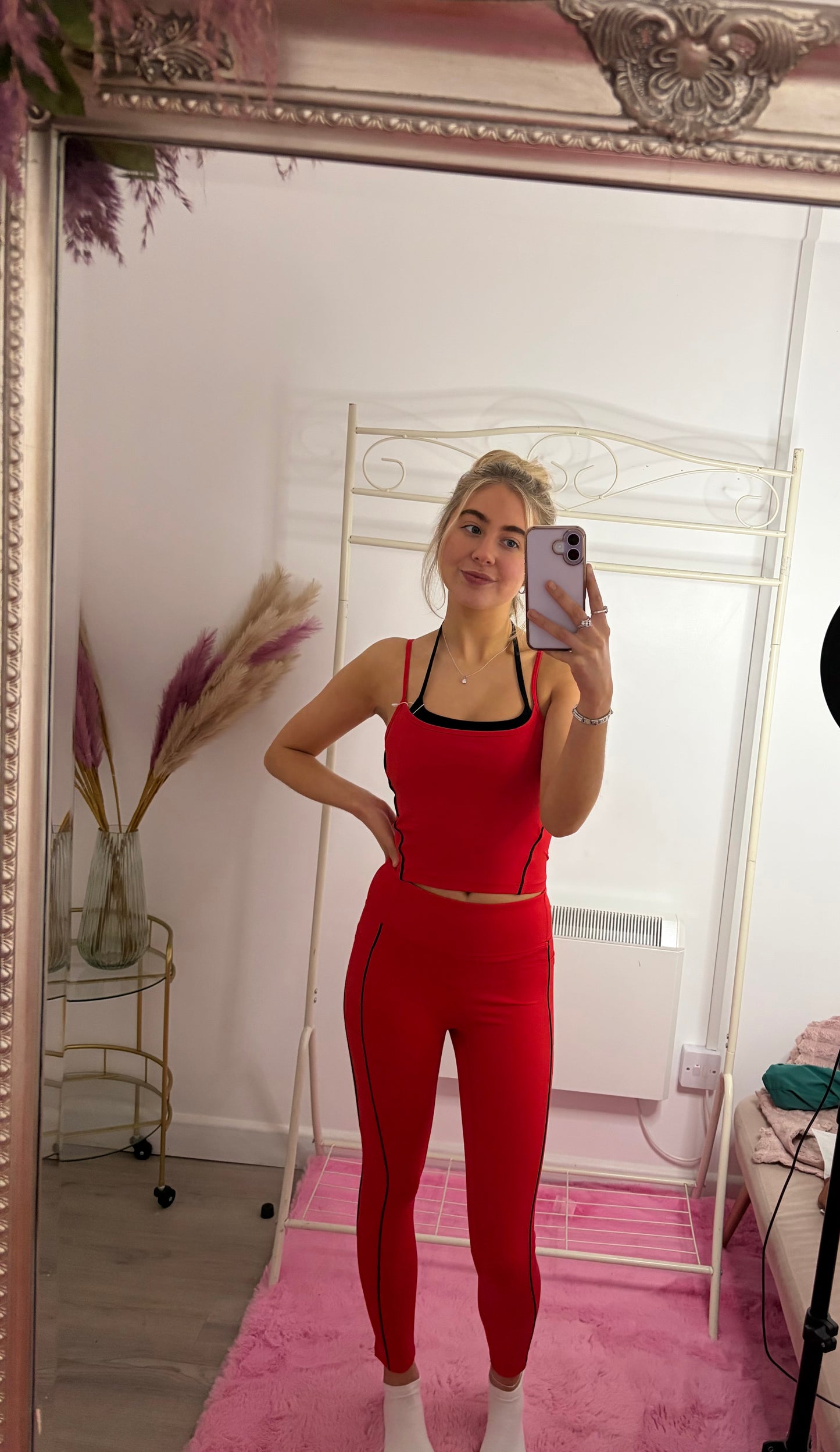 Double strap legging gym sets