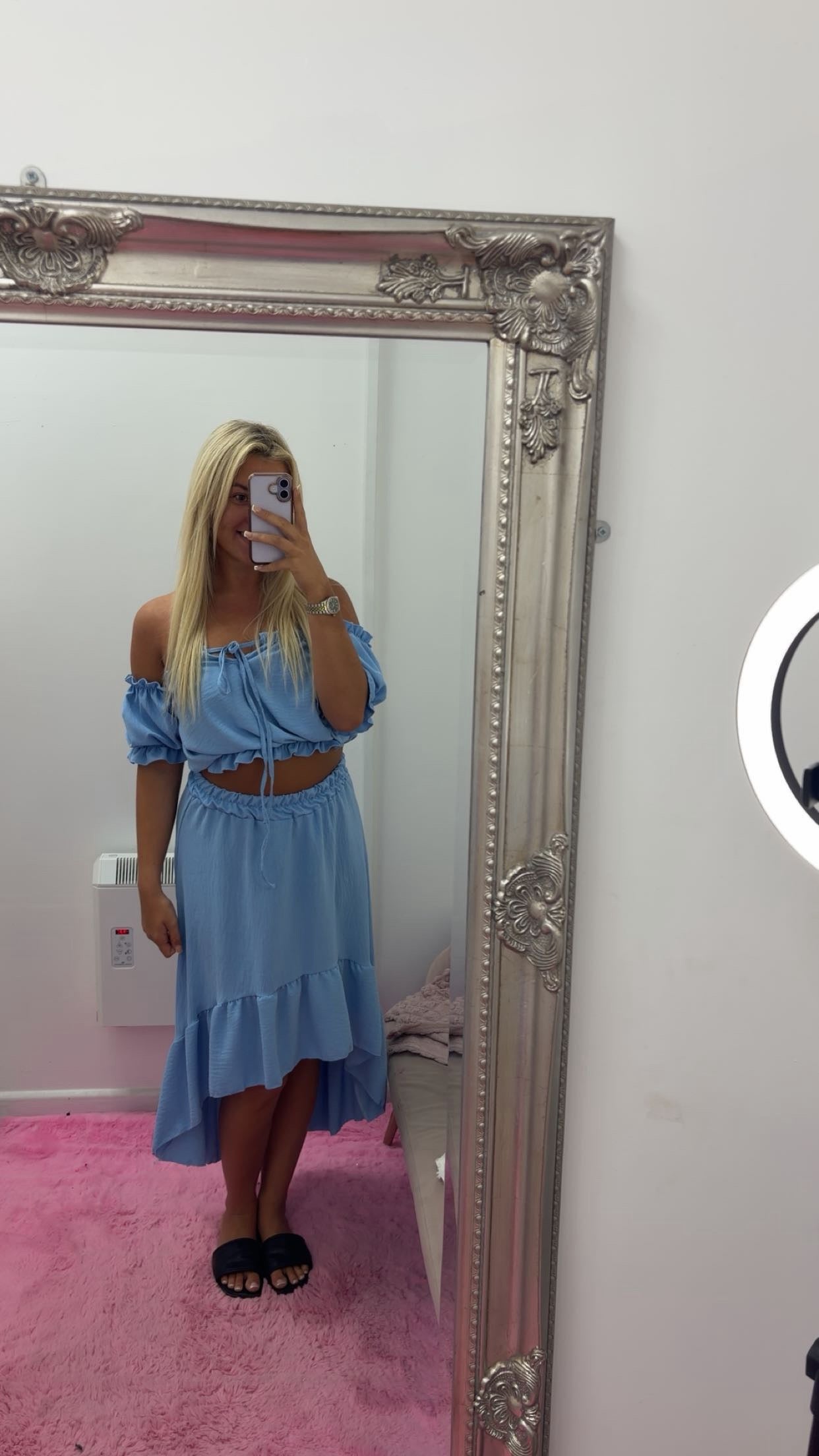 Frill skirt and top sets