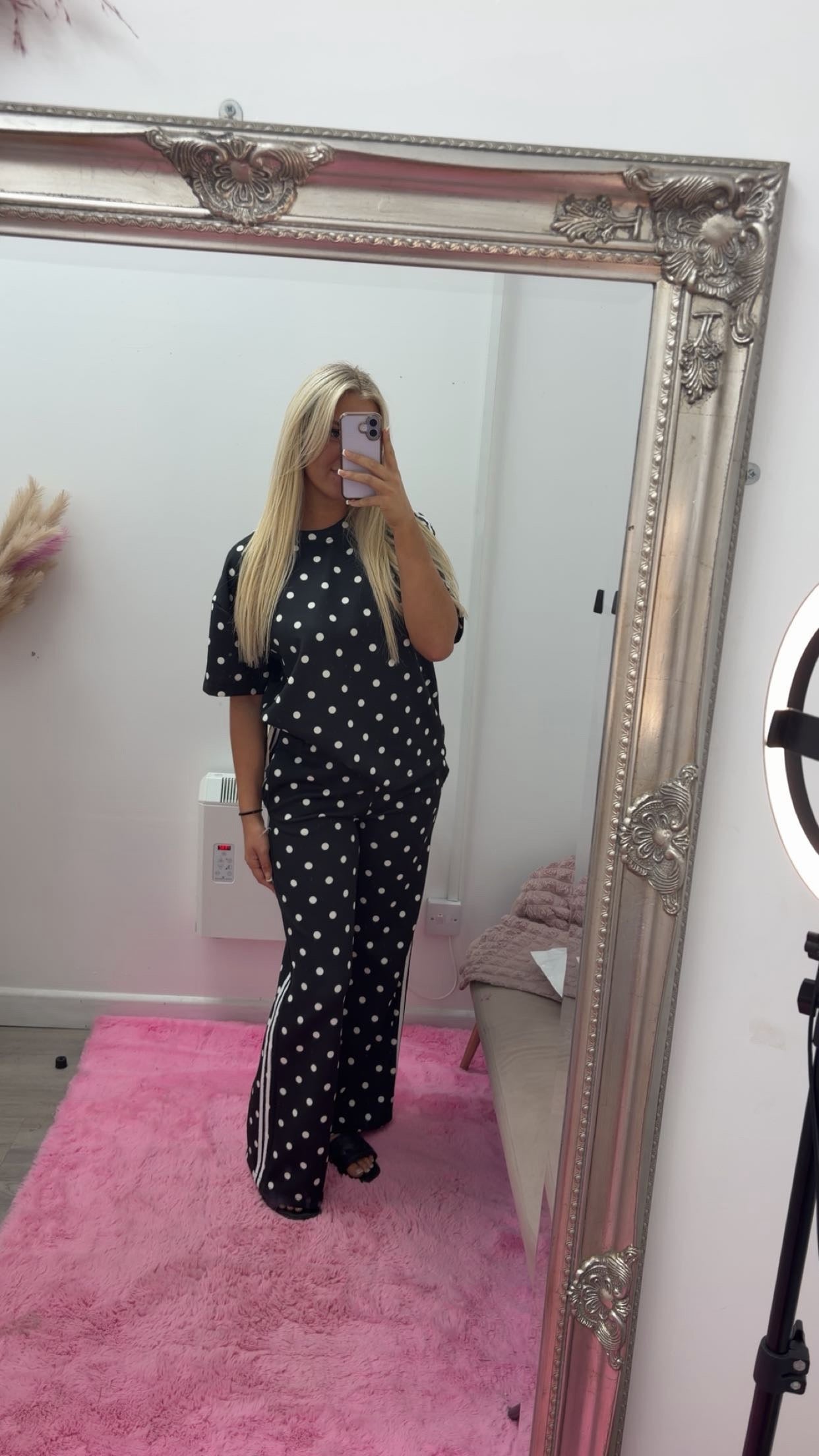 Polka dot tracksuits