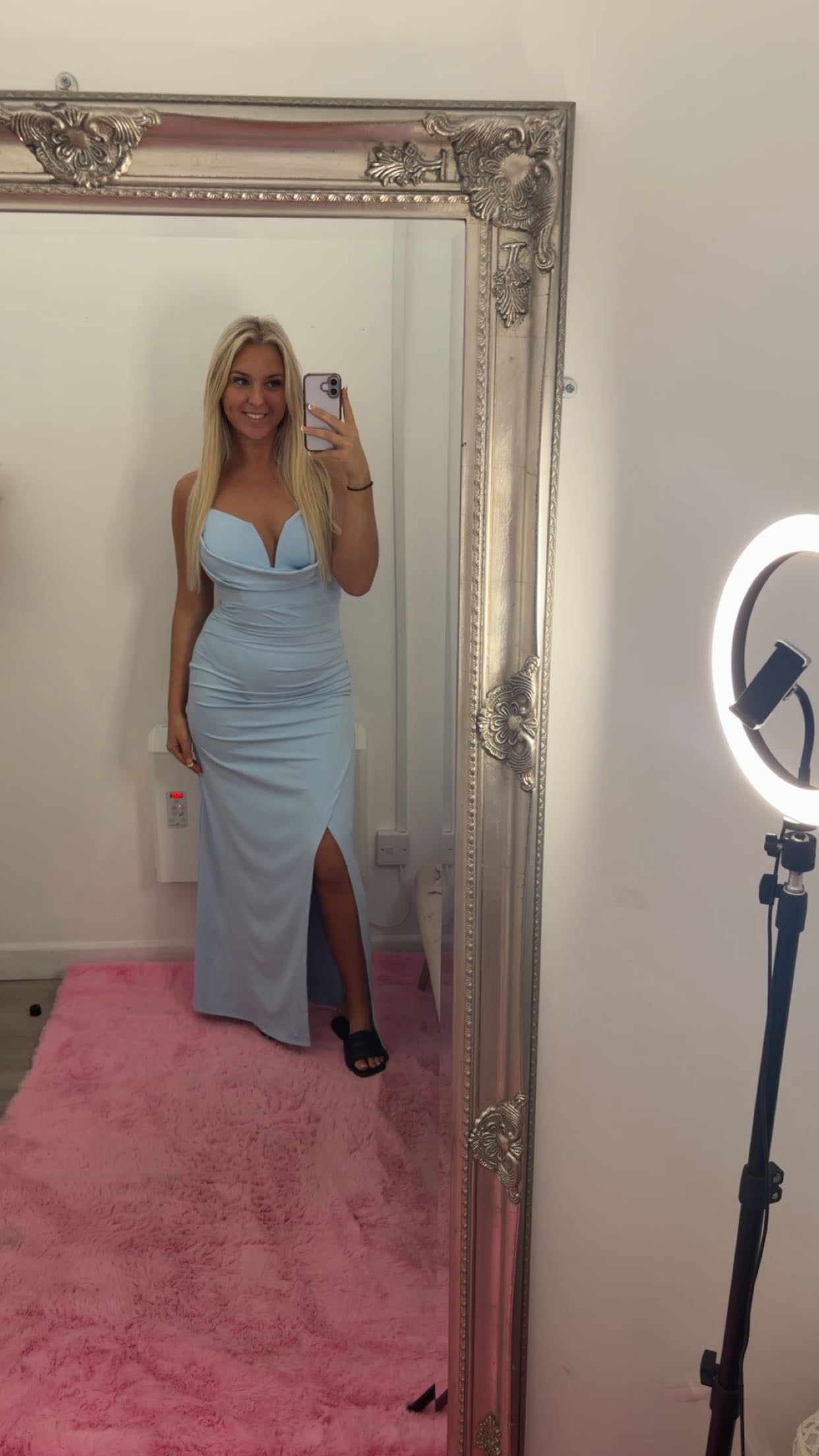 Maxi slit dress