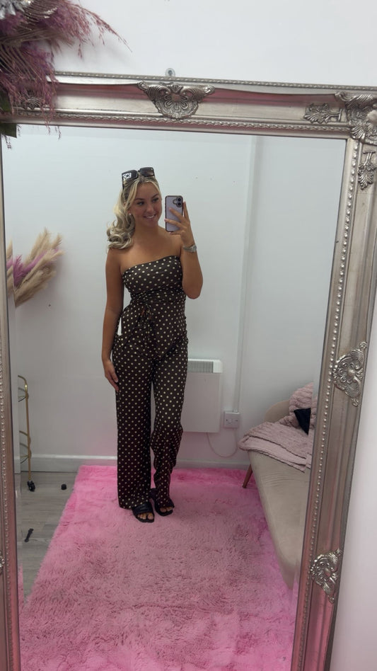 Brown polka dot sets