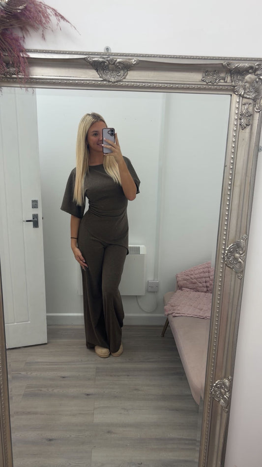 Draped flare co ord