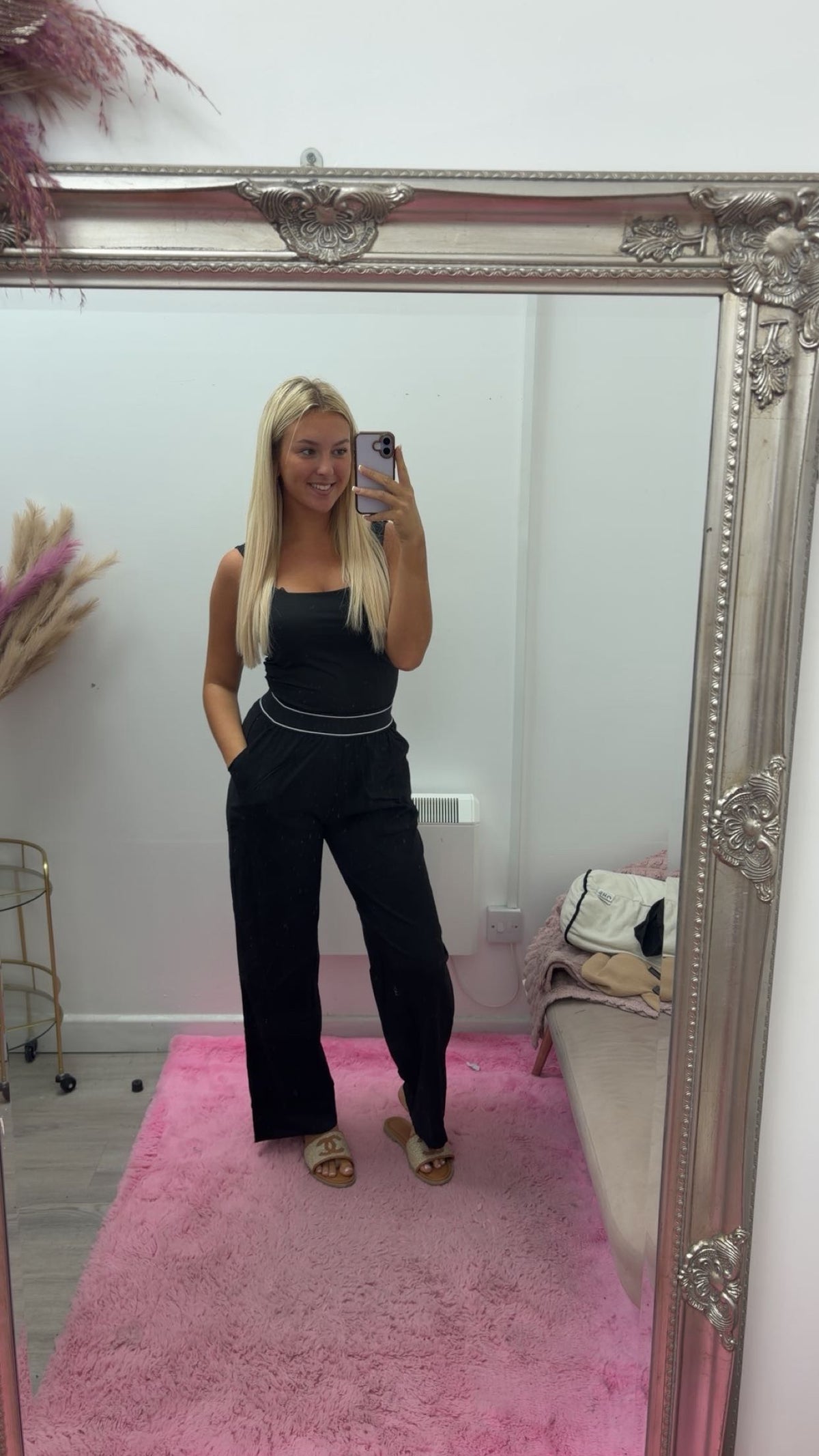 Flare gym trousers