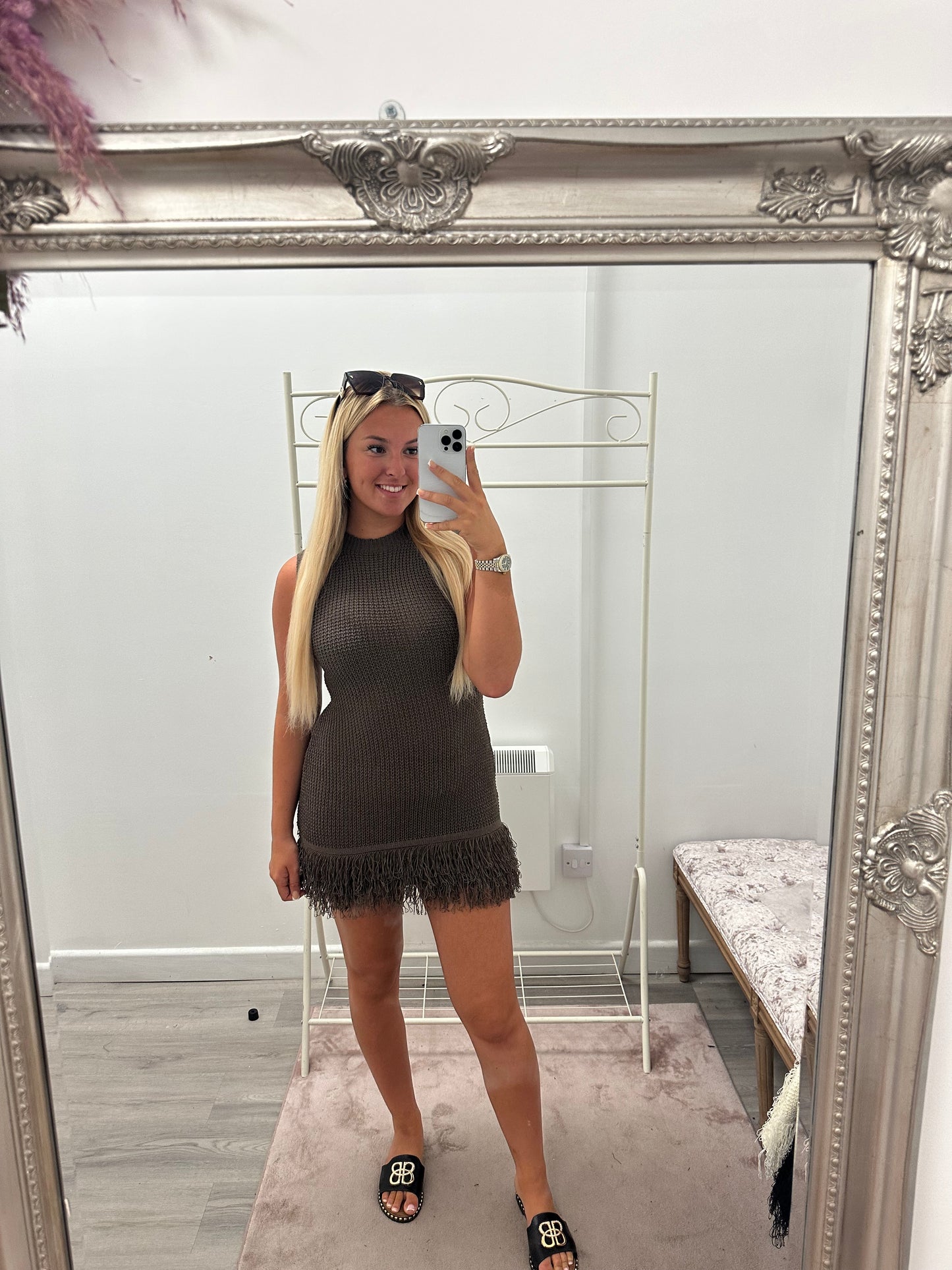Crochet tassel dresses