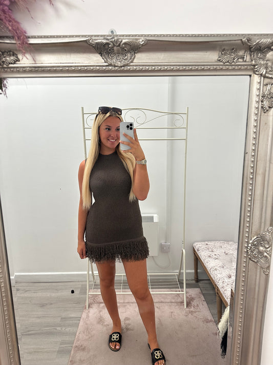Crochet tassel dresses