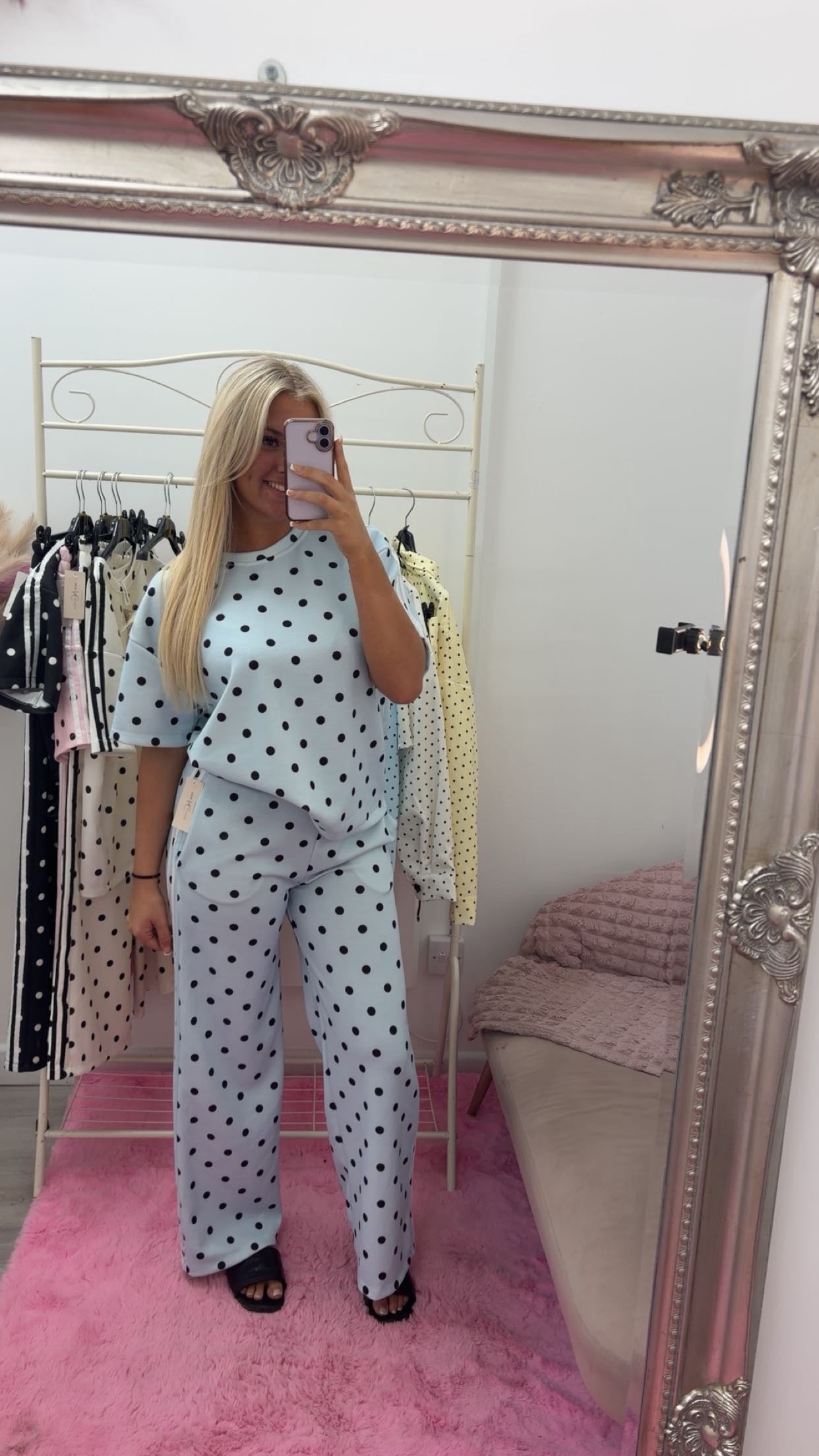 Polka dot tracksuits