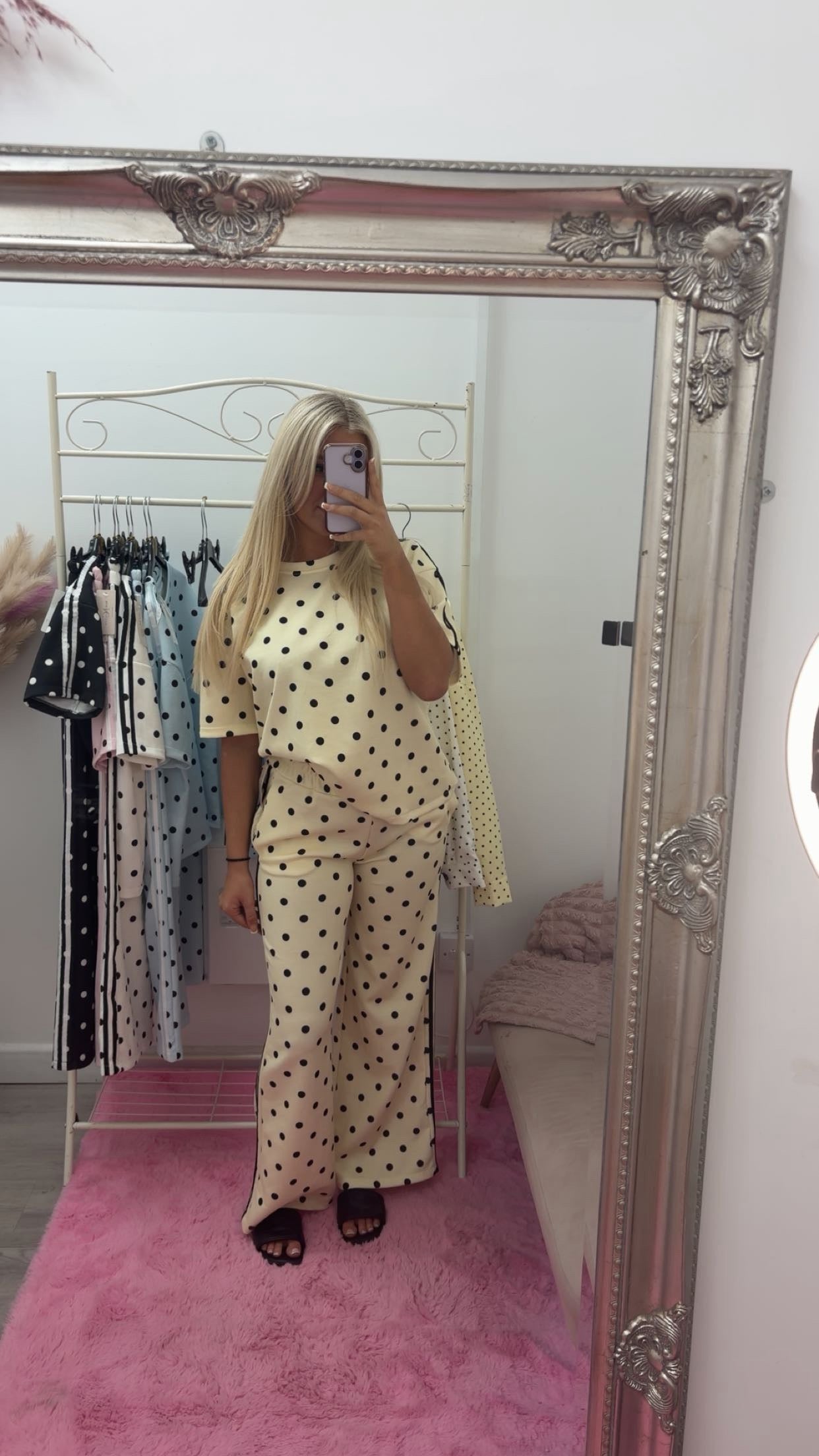 Polka dot tracksuits