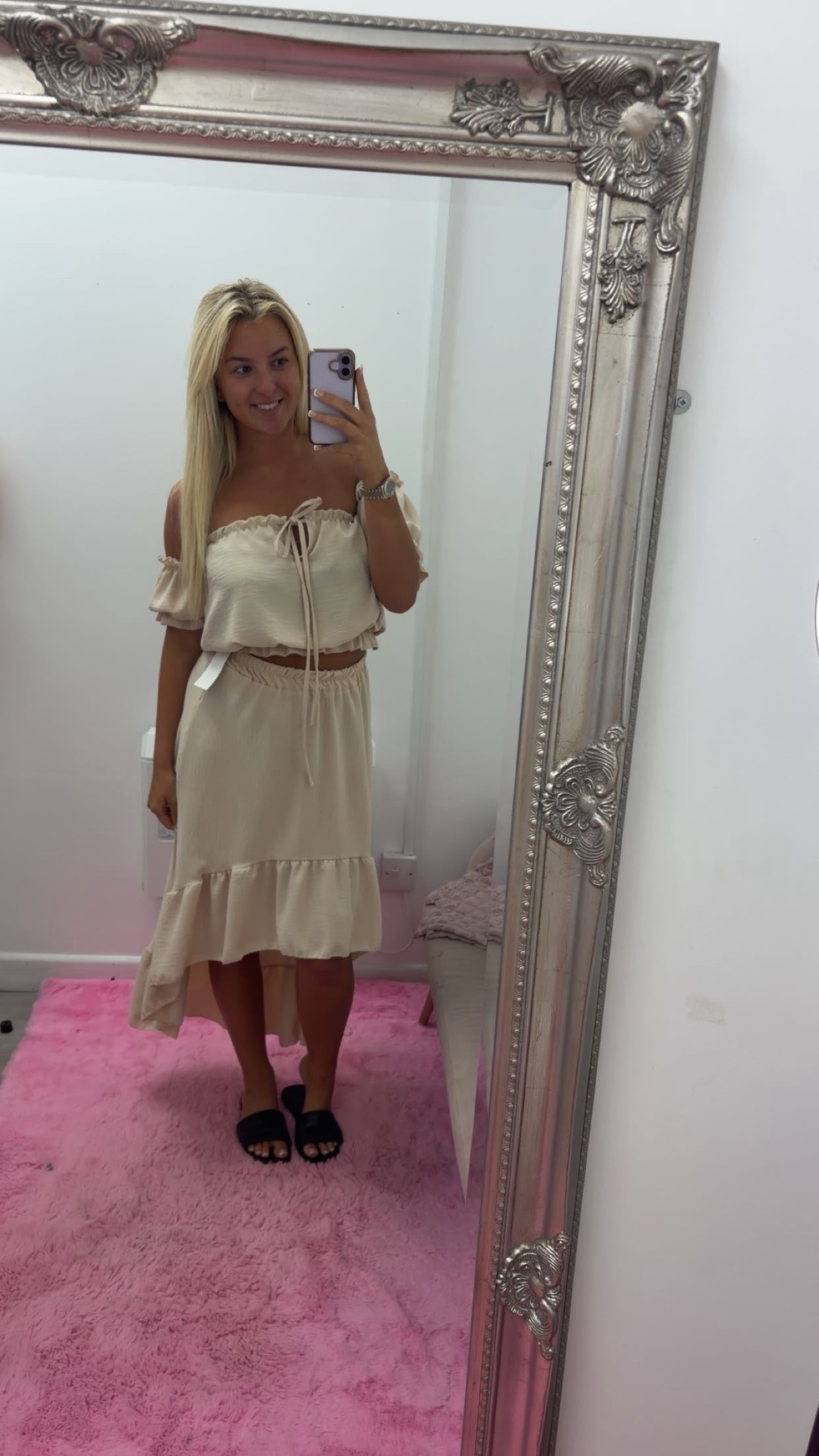 Frill skirt and top sets