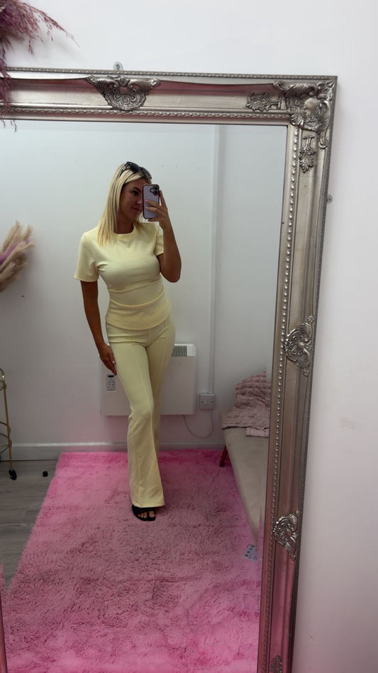 Cinched waist flare tracksuits