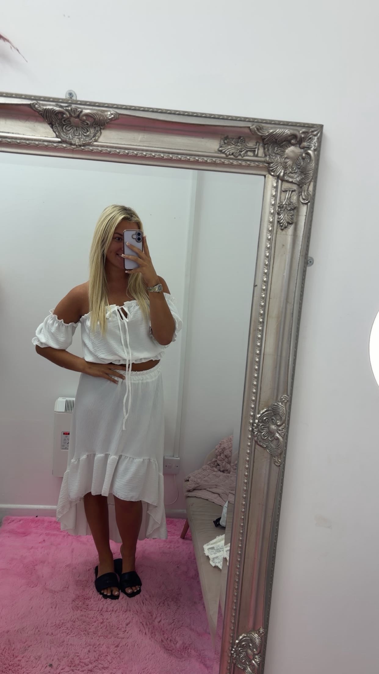 Frill skirt and top sets