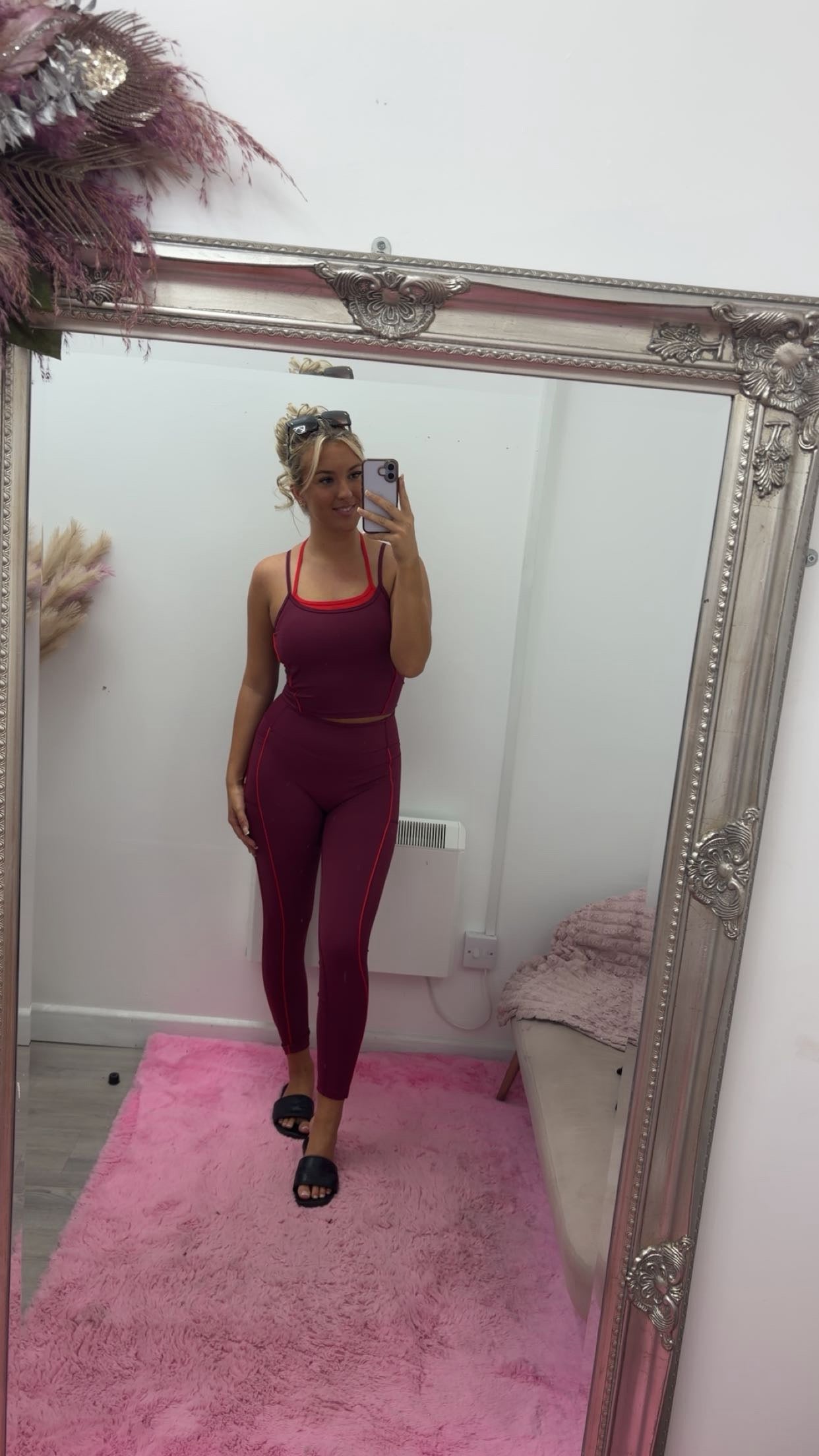 Double strap legging gym sets