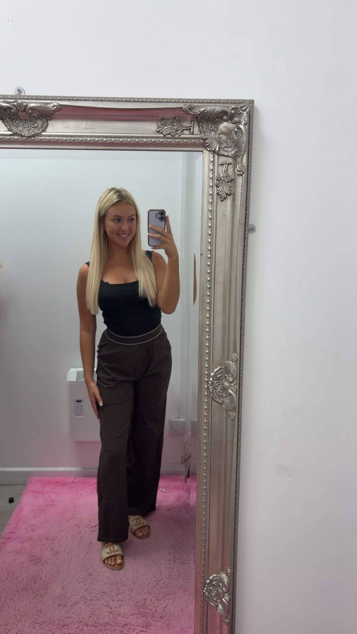 Flare gym trousers
