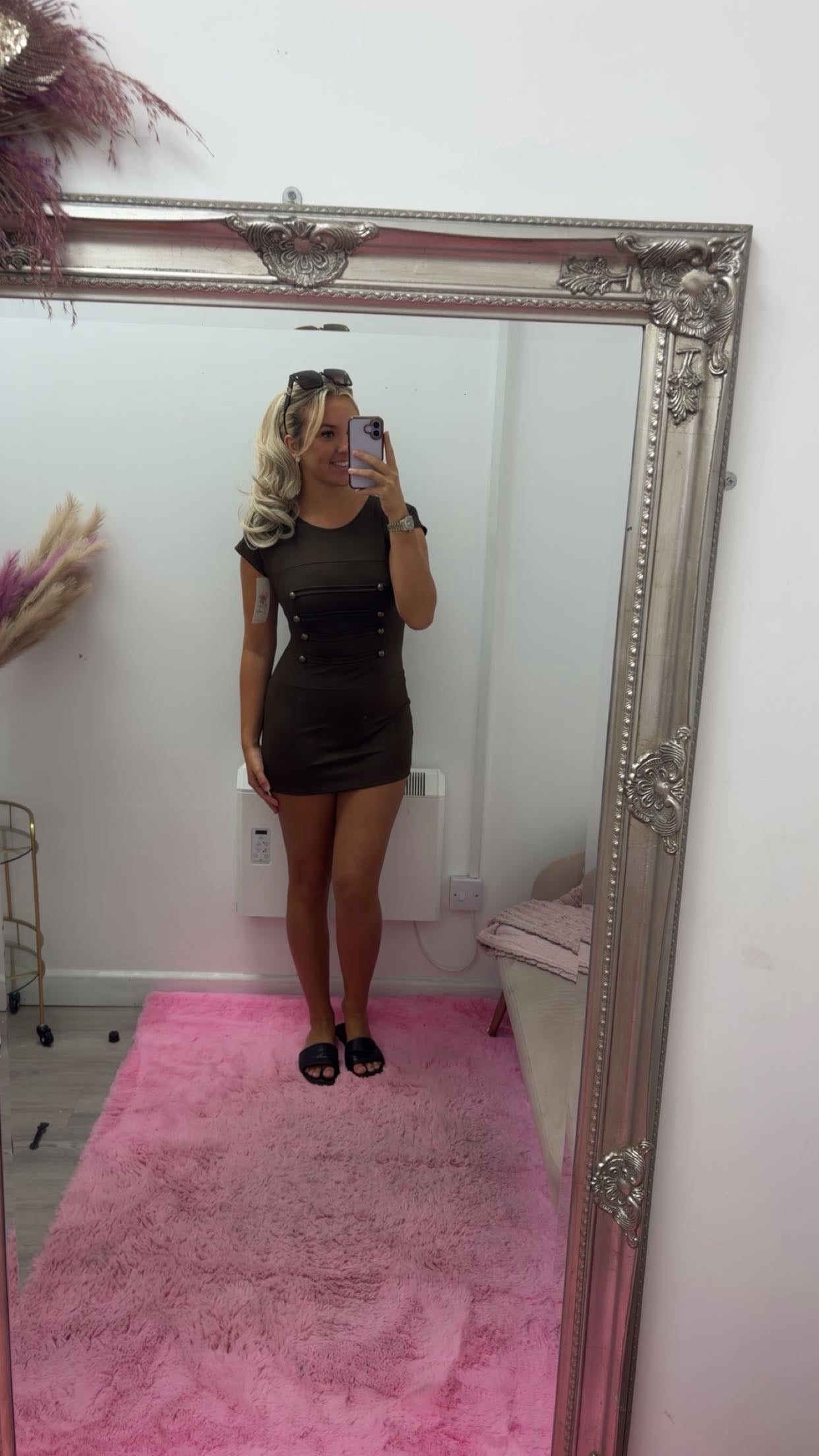 Button detail dresses