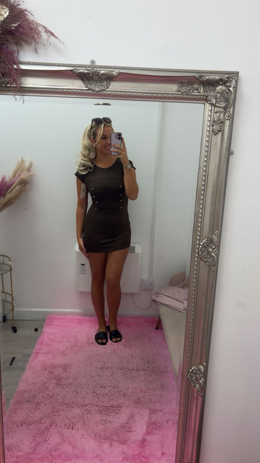 Button detail dresses