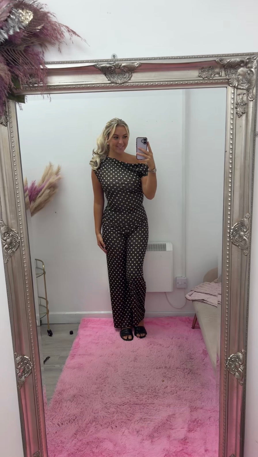 Brown polka dot sets