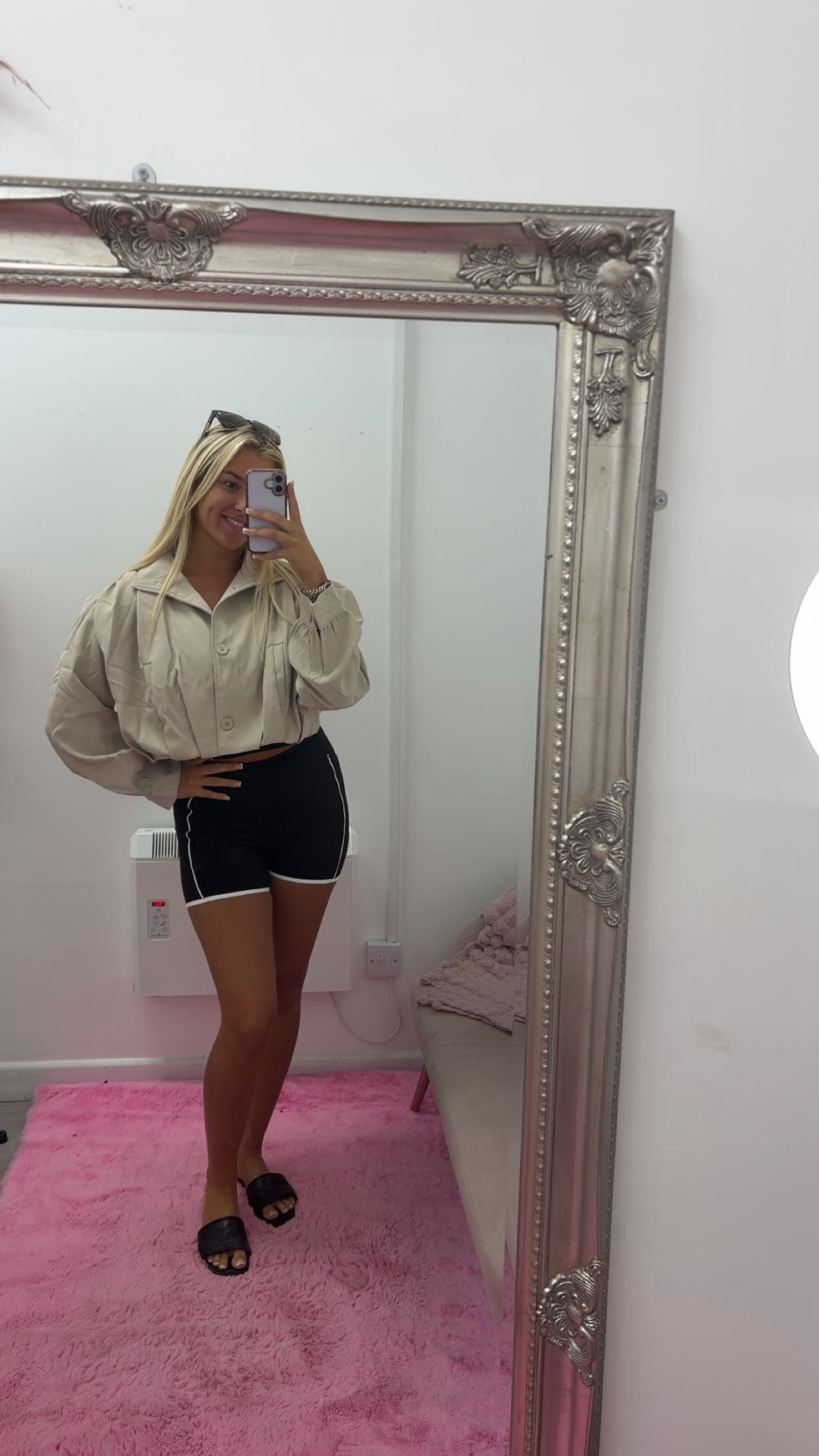 Balloon sleeve cropped jackets