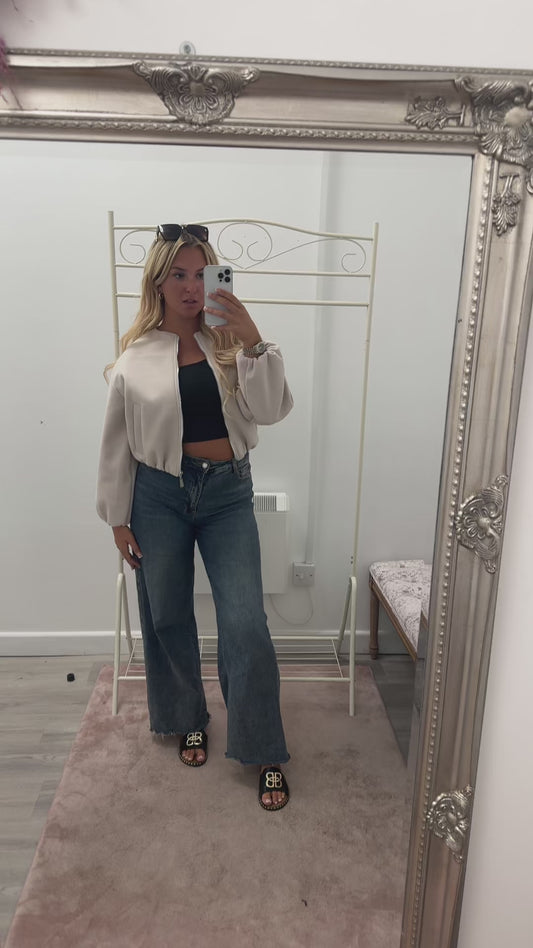 Balloon sleeve jacket